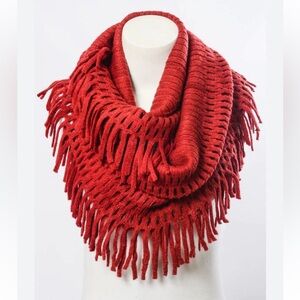 Tassel Fringe Infinity Scarf